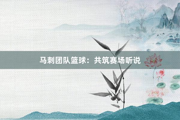 马刺团队篮球：共筑赛场听说